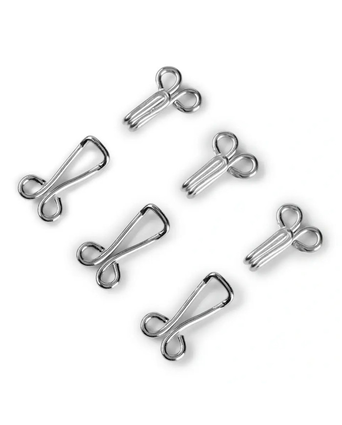 GANCI ED OCCHIELLI N. 9 PER GIUBBE (12 GANCI) ARG