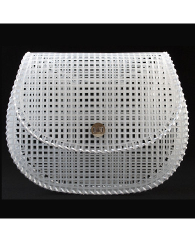 RETE PER BORSA CM 19 X 13 X 4 GATTO COL 2 BIANCO