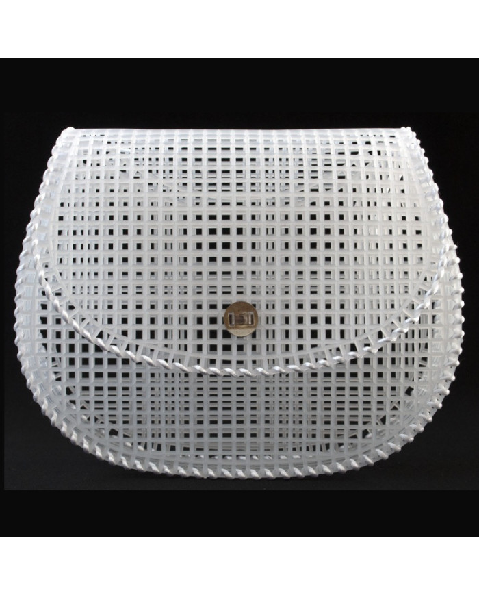 RETE PER BORSA CM 19 X 13 X 4 GATTO COL 2 BIANCO