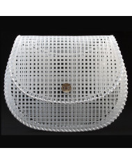 RETE PER BORSA CM 19 X 13 X 4 GATTO COL 2 BIANCO