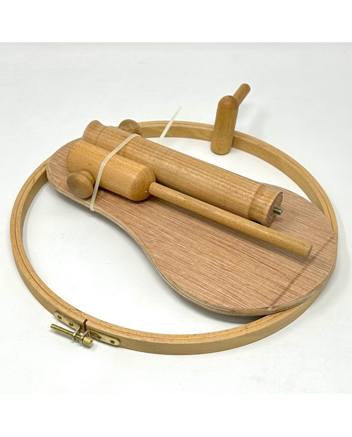 TELAIO PER RICAMO TONDO CON BASE CM 27