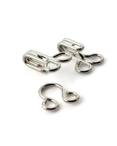 GANCI ED OCCHIELLI OTTONE NO. 1 ARGENTO (12 PZ)