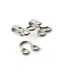 GANCI ED OCCHIELLI OTTONE NO. 3 ARGENTO (12 PZ)