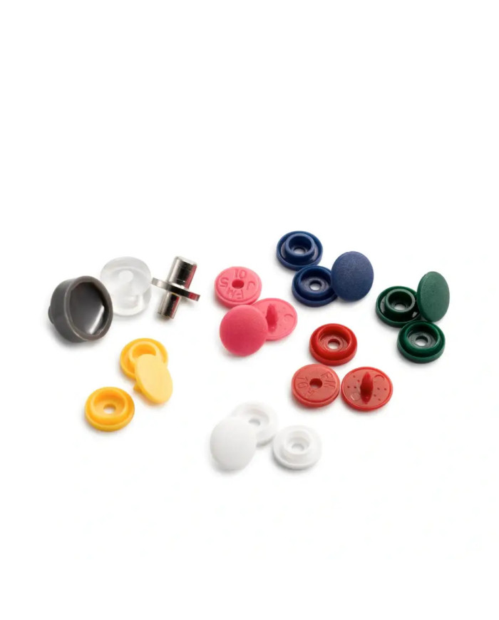 BOTTONI A PRESSIONE PRYM 9 MM SET 12X6 COLORI