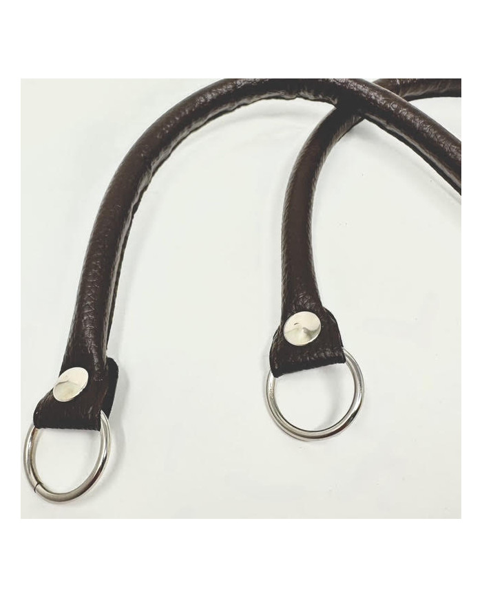 MANICI BORSA BM FINTA PELLE CM 40 COL 19 MARRONE