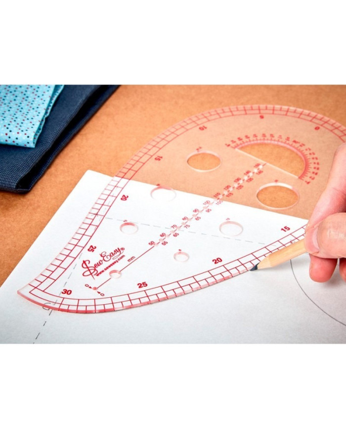 REGOLO CON LINEE CURVE PER MANICHE IN PL. TRASP.