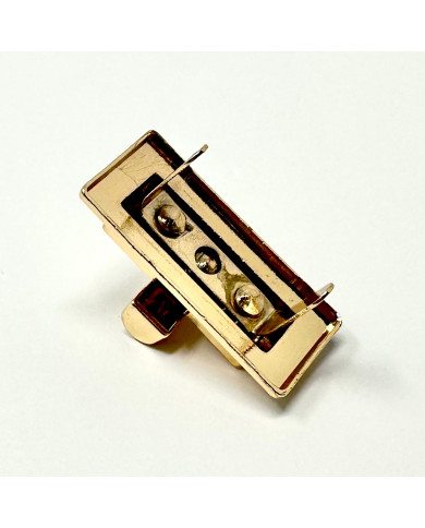 CHIUSURA A GIRELLO 3,9X2,2 CM IN METALLO ZAMA ORO