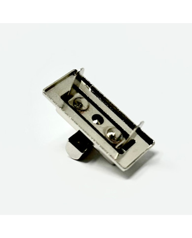 CHIUSURA A GIRELLO 3,9X2,2 CM IN METALLO ZAMA SILV