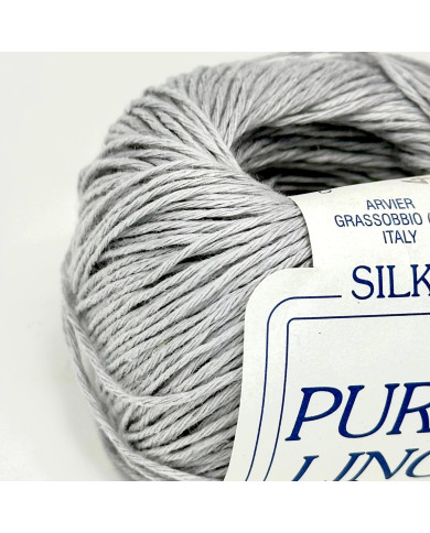 FILATO SILKE LINO (GOM X 50 G.) COL 49 GRIGIO CH.