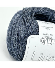 FILATO SILKE LINO (GOM X 50 G.) MELANGE BLU