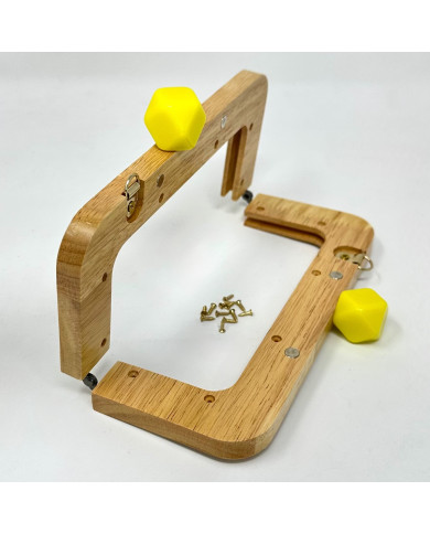 CLIK CLAK LEGNO PRISMA CM 20 X 8  COL GIALLO