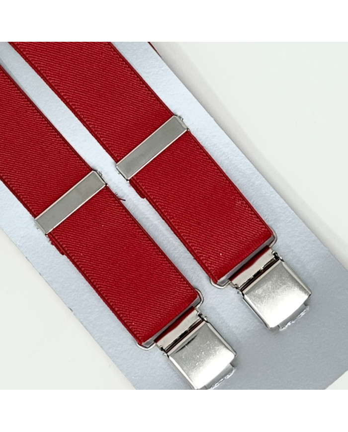 BRETELLE UOMO PARIS UNITO COL 10 ROSSO