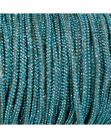 TUBOLARE STRASS CS018 COL 15 AZZURRO