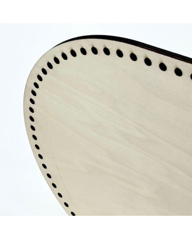 FONDO CULLA OVALE IN LEGNO CM 65 X 35