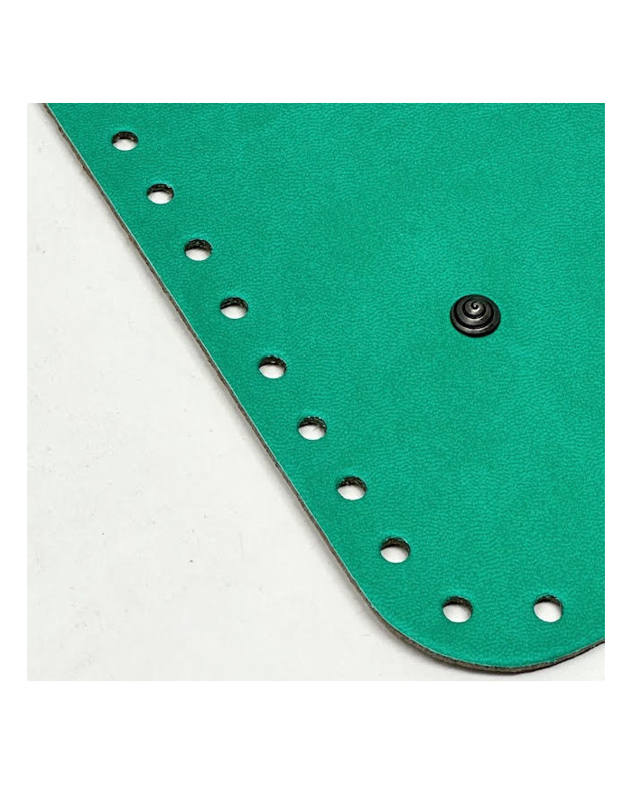 FONDO RETTANGOLARE PER BORSA CM 35X17 VERDE SMER.