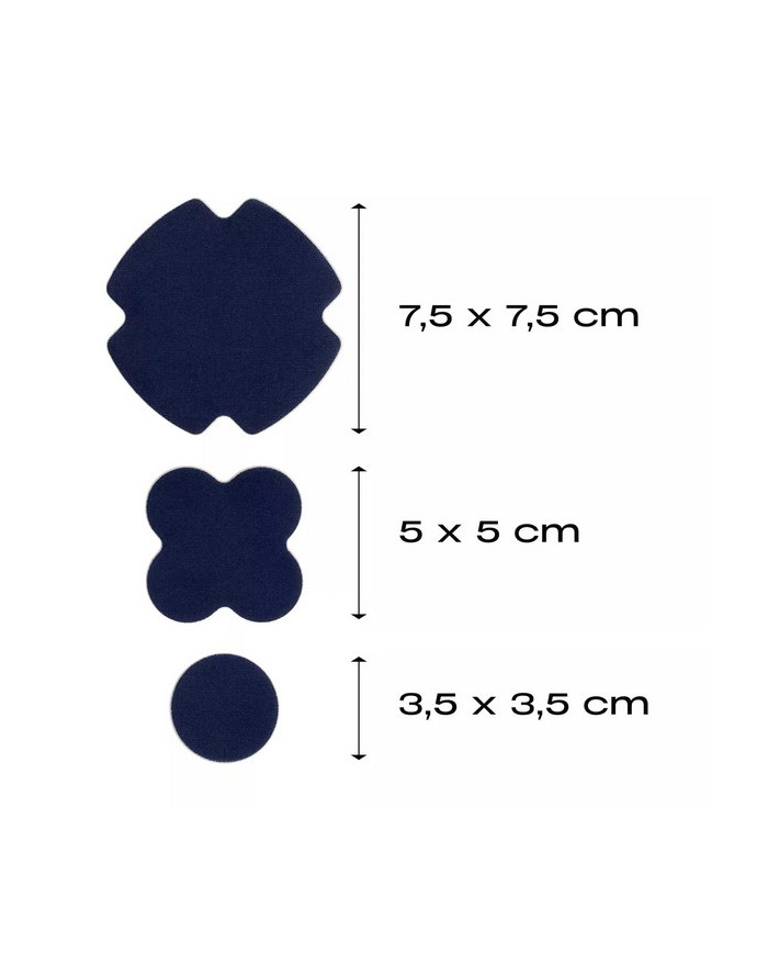 RUB-ON PATCH STRETCH BLU NAVY (3 PZ)