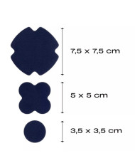 RUB-ON PATCH STRETCH BLU NAVY (3 PZ)