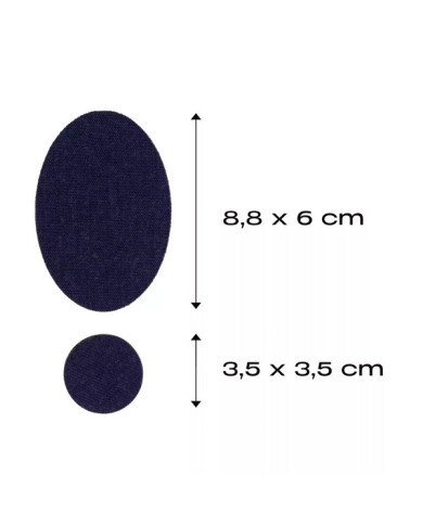 RUB-ON PATCH MERINO BLU NAVY (2 PZ)