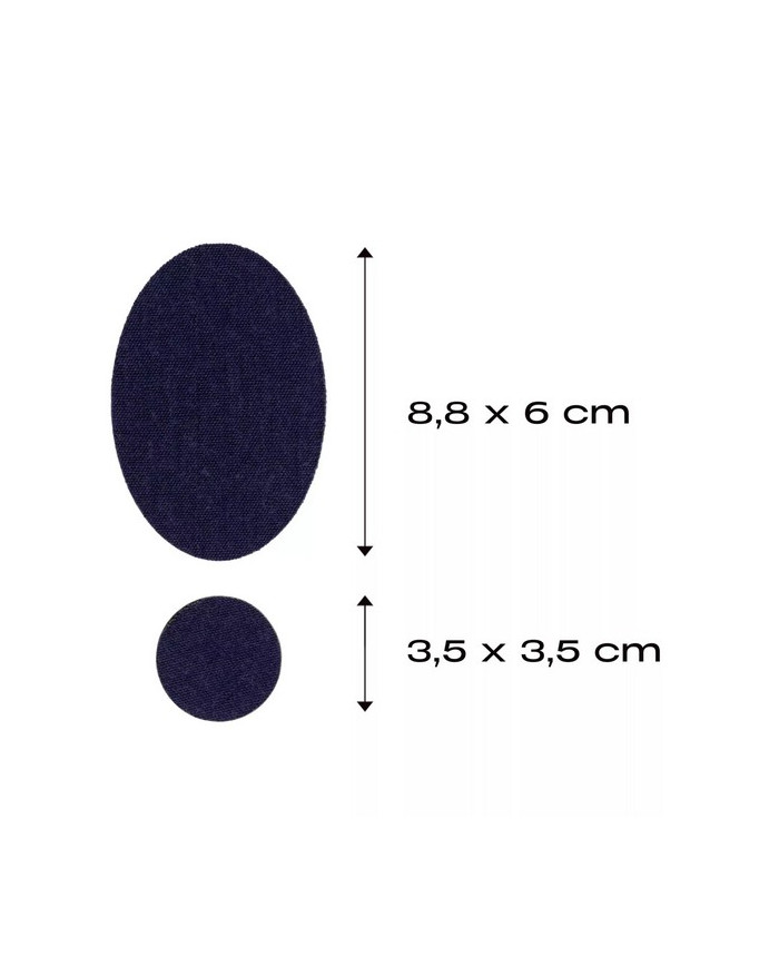 RUB-ON PATCH MERINO BLU NAVY (2 PZ)