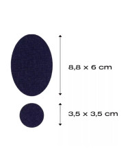 RUB-ON PATCH MERINO BLU NAVY (2 PZ)