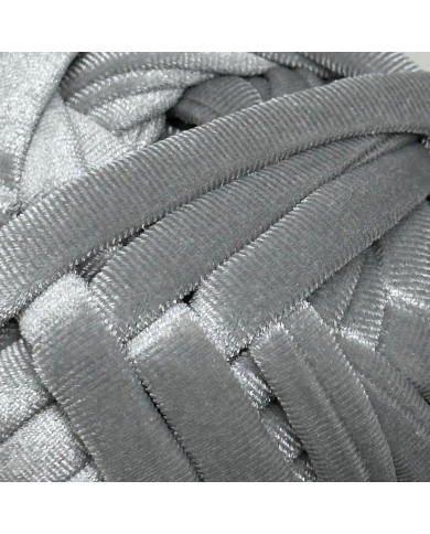 FETTUCCIA VELLUTO VEL-LUX ISPE 047 GRIGIO ARGENTO