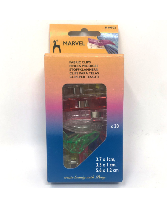 CLIPS PER TESSUTI MIS. ASSORTITE (SC 30 PZ)