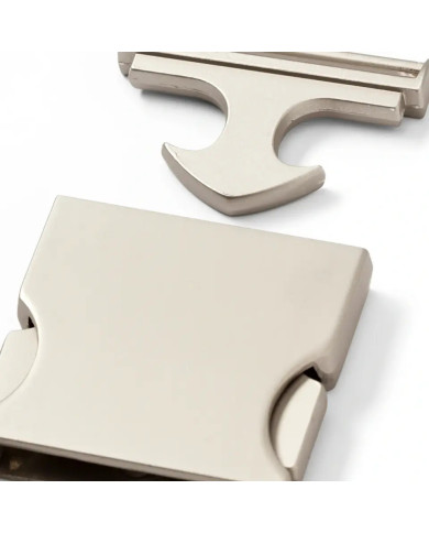 FIBBIA CON CHIUSURA PRYM MM 30 ARGENTO PALLIDO