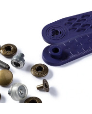 BOTTONI A PRESSIONE ANORAK 12 MM OTTONE (10 PZ)