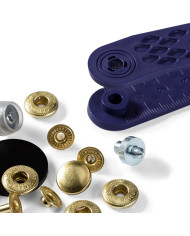 BOTTONI A PRESSIONE ANORAK 12 MM ORO (10 PZ)