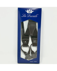 BRETELLE UNITO MM 36 AGGANCI CUOIO MARRONE