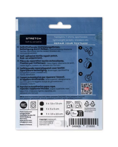 RUB-ON PATCH STRETCH NERO (3 PZ)