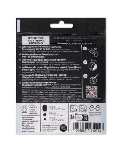 RUB-ON PATCH REPAIR KIT NERO (3 PZ)