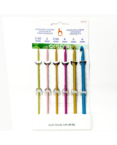 SET UNCINETTI LANA ALLUMINIO COLOR CM 15 MIS. ASS.