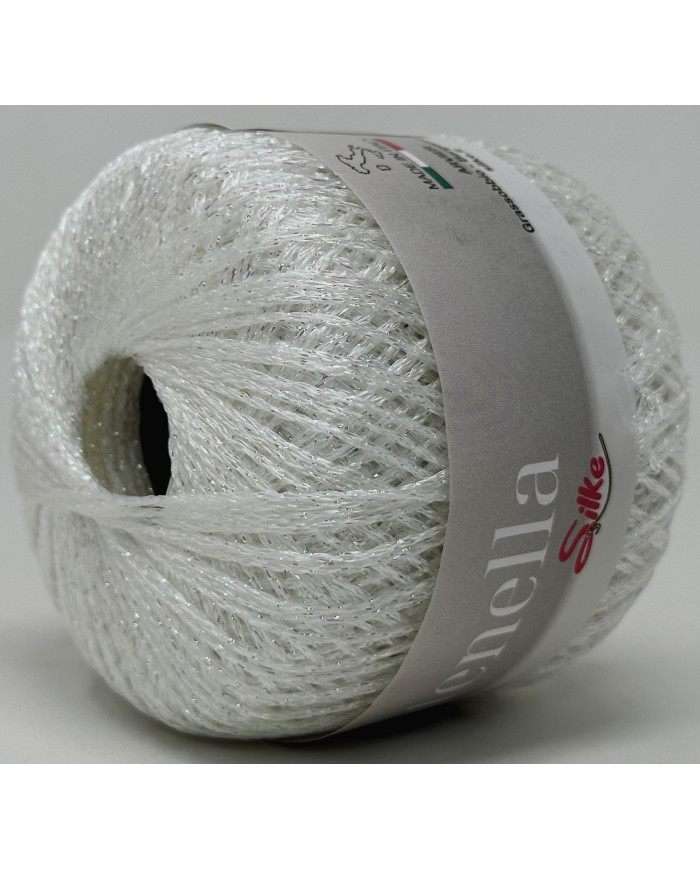 FILATO LAME SILKE CATENELLA 130 (GOM 25 G.) BCO