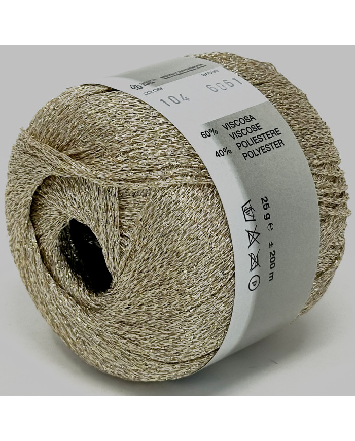 FILATO LAME SILKE CATENELLA 104 (GOM 25 G.) ORO