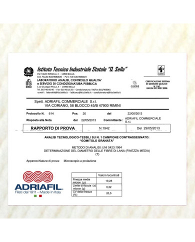 FILATO LANA MERINO EXTRA FINE GENZIANA ADRIAFIL 11