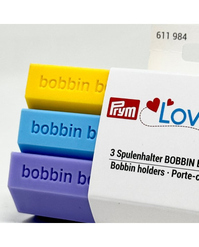 PORTA BOBINE PLASTICA COLORI ASSORTITI, SET 3 PZ