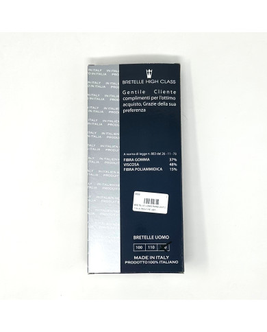 BRETELLE UOMO PARIS UNITO COL 9 GRIGIO SCURO