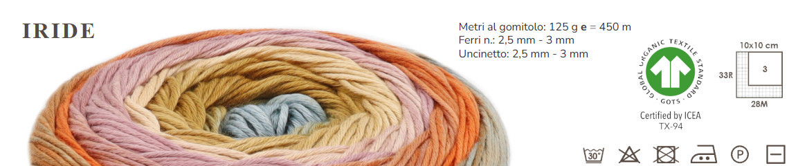 Cake Cotone biologico Iride Sesia (125 g)  | nemolamerceria.com