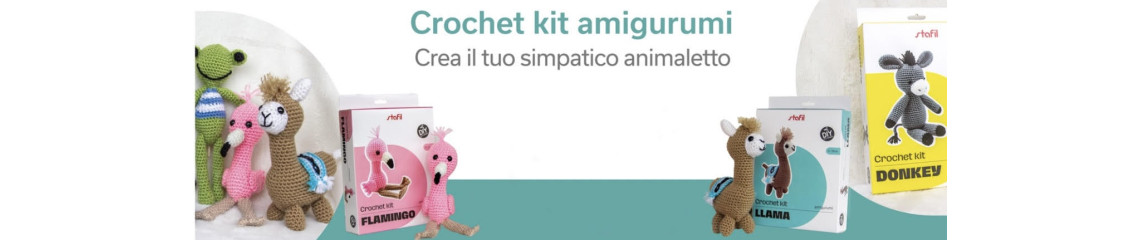 Kit completo semplice e divertente per realizzare pupazzetti amigurumi ART. 729930 | nemolamerceria.com